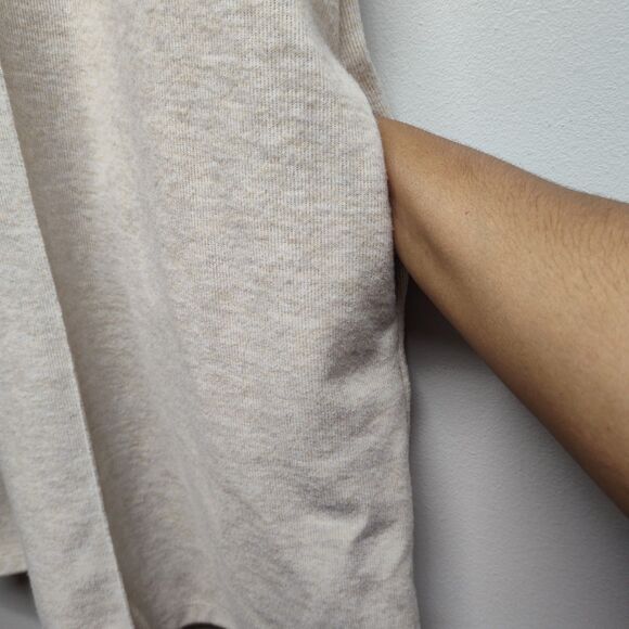 Steve Madden Sweater Mini Dress Women Size S Cream Short Sleeve Preppy Casual - Picture 4 of 9